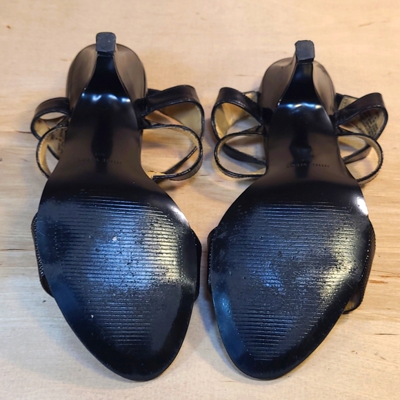 Nine West Black Leather Women's 3 Inch Heels - Picture 8 of 8